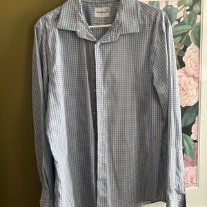 Goodfellow & Co Men's Gray Plaid Button Down Shirt